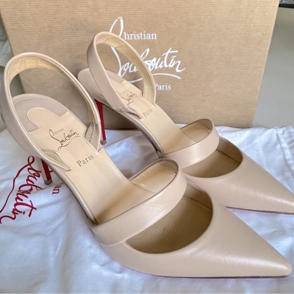 Christian Louboutin Actina 85 Nappa Slingback Pump
